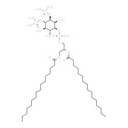 ChemSpider 2D Image | 3-[(Hydroxy{[(1S,2R,3R,4S,5S,6S)-2,3,6-trihydroxy-4,5-bis(phosphonooxy)cyclohexyl]oxy}phosphoryl)oxy]-1,2-propanediyl dihexadecanoate | C41H81O19P3