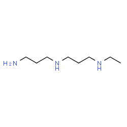 ChemSpider 2D Image | N-(3-Aminopropyl)-N'-ethyl-1,3-propanediamine | C8H21N3