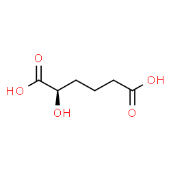 ChemSpider 2D Image | 2(R)-Hydroxyadipic acid | C6H10O5