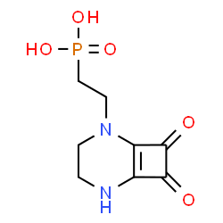ChemSpider 2D Image | {2-[7,8-Dioxo-2,5-diazabicyclo[4.2.0]oct-1(6)-en-2-yl]ethyl}phosphonic acid | C8H11N2O5P