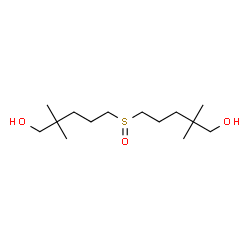 ChemSpider 2D Image | 5,5'-Sulfinylbis(2,2-dimethyl-1-pentanol) | C14H30O3S