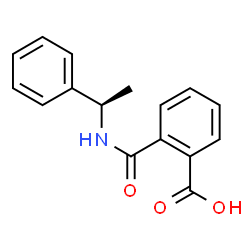 ChemSpider 2D Image | (R)-2-[(1-Phenylethyl)carbamoyl]benzoic acid | C16H15NO3
