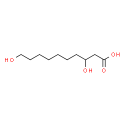 ChemSpider 2D Image | 3,10-Dihydroxydecanoic acid | C10H20O4