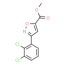 ChemSpider 2D Image | Methyl 3-(2,3-dichlorophenyl)-1,2-oxazole-5-carboxylate | C11H7Cl2NO3