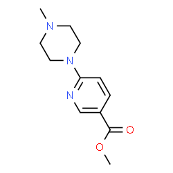 ChemSpider 2D Image | Methyl 6-(4-methyl-1-piperazinyl)nicotinate | C12H17N3O2