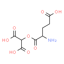 ChemSpider 2D Image | [(2-Amino-4-carboxybutanoyl)oxy]malonic acid | C8H11NO8