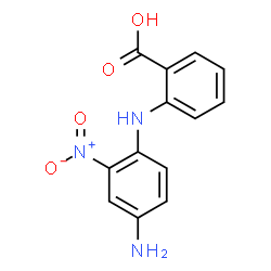 ChemSpider 2D Image | 2-[(4-Amino-2-nitrophenyl)amino]benzoic acid | C13H11N3O4