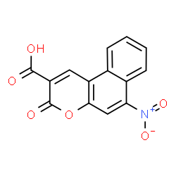 ChemSpider 2D Image | 6-Nitro-3-oxo-3H-benzo[f]chromene-2-carboxylic acid | C14H7NO6