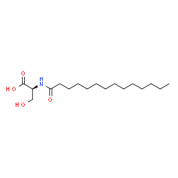 ChemSpider 2D Image | N-Tetradecanoyl-Serine | C17H33NO4