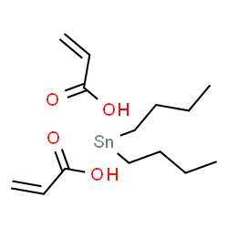 ChemSpider 2D Image | Acrylic acid - dibutyl-lambda~2~-stannane (2:1) | C14H26O4Sn