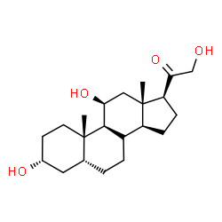 ChemSpider 2D Image | (3alpha,5beta,8xi,11beta)-3,11,21-Trihydroxypregnan-20-one | C21H34O4