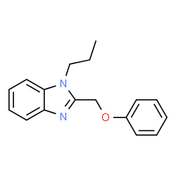 ChemSpider 2D Image | 2-Phenoxymethyl-1-propyl-1H-benzoimidazole | C17H18N2O
