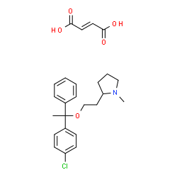 ChemSpider 2D Image | Clemastine fumarate | C25H30ClNO5