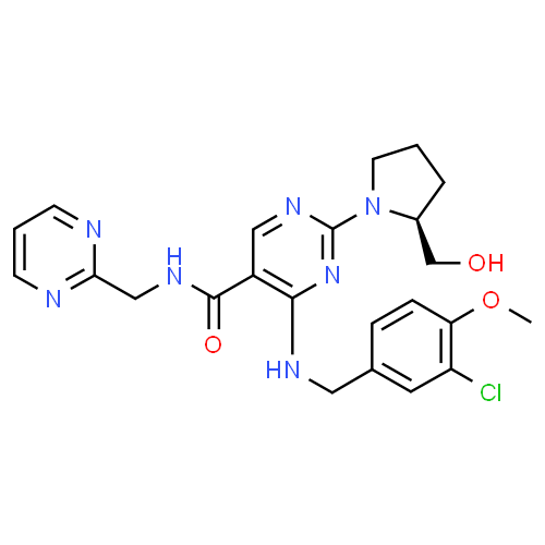 ChemSpider 2D Image | Avanafil | C23H26ClN7O3