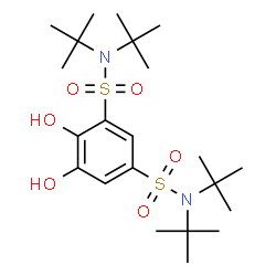ChemSpider 2D Image | 4,5-Dihydroxy-N,N,N',N'-tetrakis(2-methyl-2-propanyl)-1,3-benzenedisulfonamide | C22H40N2O6S2