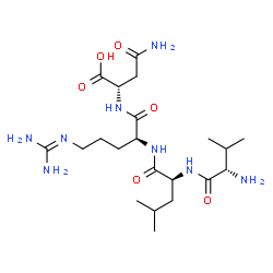 ChemSpider 2D Image | L-Valyl-L-leucyl-N~5~-(diaminomethylene)-L-ornithyl-L-asparagine | C21H40N8O6