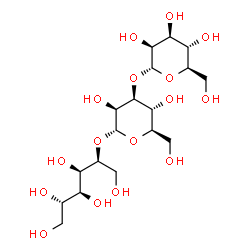 ChemSpider 2D Image | alpha-D-Mannopyranosyl-(1->3)-alpha-D-mannopyranosyl-(1->2)-L-mannitol | C18H34O16