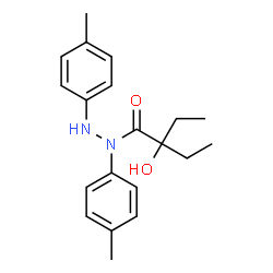ChemSpider 2D Image | 2-Ethyl-2-hydroxy-N,N'-bis(4-methylphenyl)butanehydrazide | C20H26N2O2