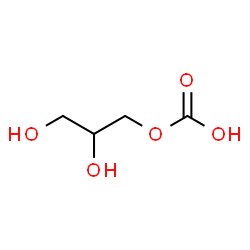 ChemSpider 2D Image | 2,3-Dihydroxypropyl hydrogen carbonate | C4H8O5