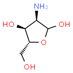 ChemSpider 2D Image | 2-Amino-2-deoxy-D-ribofuranose | C5H11NO4