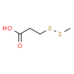 ChemSpider 2D Image | 3-(Methyldisulfanyl)propanoic acid | C4H8O2S2