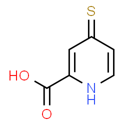ChemSpider 2D Image | 4-Mercapto-2-pyridinecarboxylic acid | C6H5NO2S
