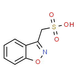 ChemSpider 2D Image | 1,2-Benzoxazol-3-ylmethanesulfonic acid | C8H7NO4S