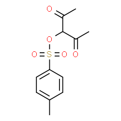 ChemSpider 2D Image | 2,4-Dioxo-3-pentanyl 4-methylbenzenesulfonate | C12H14O5S