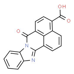 ChemSpider 2D Image | 7-Oxo-7H-benzimidazo[2,1-a]benzo[de]isoquinoline-4-carboxylic acid | C19H10N2O3