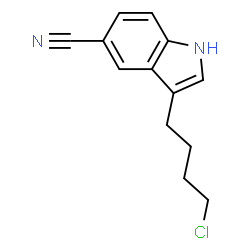 ChemSpider 2D Image | 3-(4-Chlorobutyl)indole-5-carbonitrile | C13H13ClN2