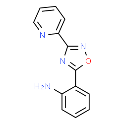 ChemSpider 2D Image | 2-[3-(2-Pyridinyl)-1,2,4-oxadiazol-5-yl]aniline | C13H10N4O