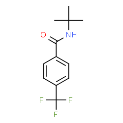 ChemSpider 2D Image | N-(tert-Butyl)-4-(trifluoromethyl)benzamide | C12H14F3NO