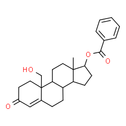 ChemSpider 2D Image | 19-Hydroxy-3-oxoandrost-4-en-17-yl benzoate | C26H32O4