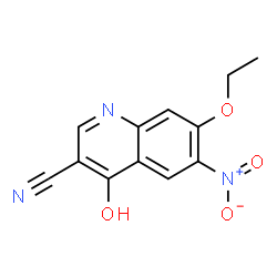 ChemSpider 2D Image | 7-Ethoxy-4-hydroxy-6-nitrochinolin-3-carbonitril | C12H9N3O4