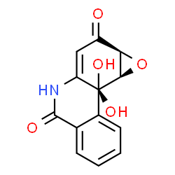 ChemSpider 2D Image | 2-hydroxy-N-[(1S,2S,6S)-2-hydroxy-5-oxo-7-oxabicyclo[4.1.0]hept-3-en-3-yl]benzamide | C13H11NO5