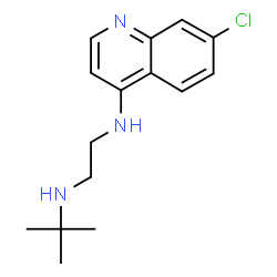 ChemSpider 2D Image | N-tert-butyl-N'-(7-chloroquinolin-4-yl)ethane-1,2-diamine | C15H20ClN3