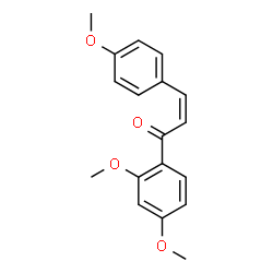 ChemSpider 2D Image | (2Z)-1-(2,4-Dimethoxyphenyl)-3-(4-methoxyphenyl)-2-propen-1-one | C18H18O4