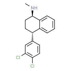 ChemSpider 2D Image | trans-(+/-)-sertraline | C17H17Cl2N