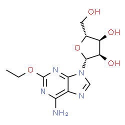 ChemSpider 2D Image | 2-Ethoxyadenosine | C12H17N5O5
