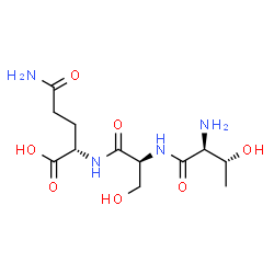 ChemSpider 2D Image | L-Threonyl-L-seryl-L-glutamine | C12H22N4O7