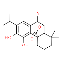 ChemSpider 2D Image | 7,11,12-Trihydroxy-6,20-epoxyabieta-8(14),9(11),12-trien-20-one | C20H26O5