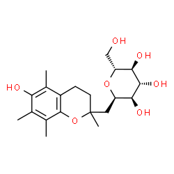 ChemSpider 2D Image | TETRAMETHYLCHROMANOL GLUCOSIDE | C20H30O7