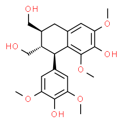 ChemSpider 2D Image | (-)-Lyoniresinol | C22H28O8