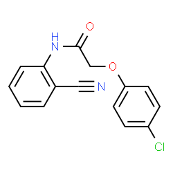 ChemSpider 2D Image | 2-(4-Chlorophenoxy)-N-(2-cyanophenyl)acetamide | C15H11ClN2O2