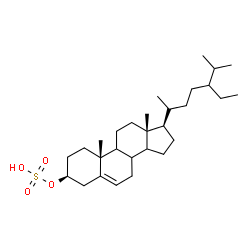 ChemSpider 2D Image | (3beta,8xi,9xi,14xi,24xi)-Stigmast-5-en-3-yl hydrogen sulfate | C29H50O4S