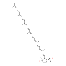 ChemSpider 2D Image | 1,2,5,6-Tetrahydro-2,6-cyclo-psi,psi-carotene-1,5-diol | C40H58O2