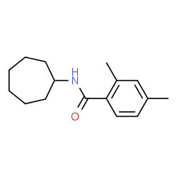 ChemSpider 2D Image | N-Cycloheptyl-2,4-dimethylbenzamide | C16H23NO