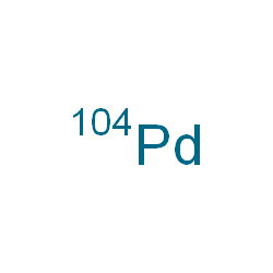 ChemSpider 2D Image | (~104~Pd)Palladium | 104Pd