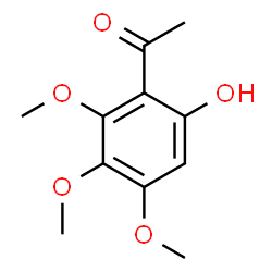 ChemSpider 2D Image | 1-(6-Hydroxy-2,3,4-trimethoxyphenyl)ethanone | C11H14O5