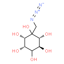 ChemSpider 2D Image | (2R,3S,5S,6S)-1-(Azidomethyl)-1,2,3,4,5,6-cyclohexanehexol | C7H13N3O6